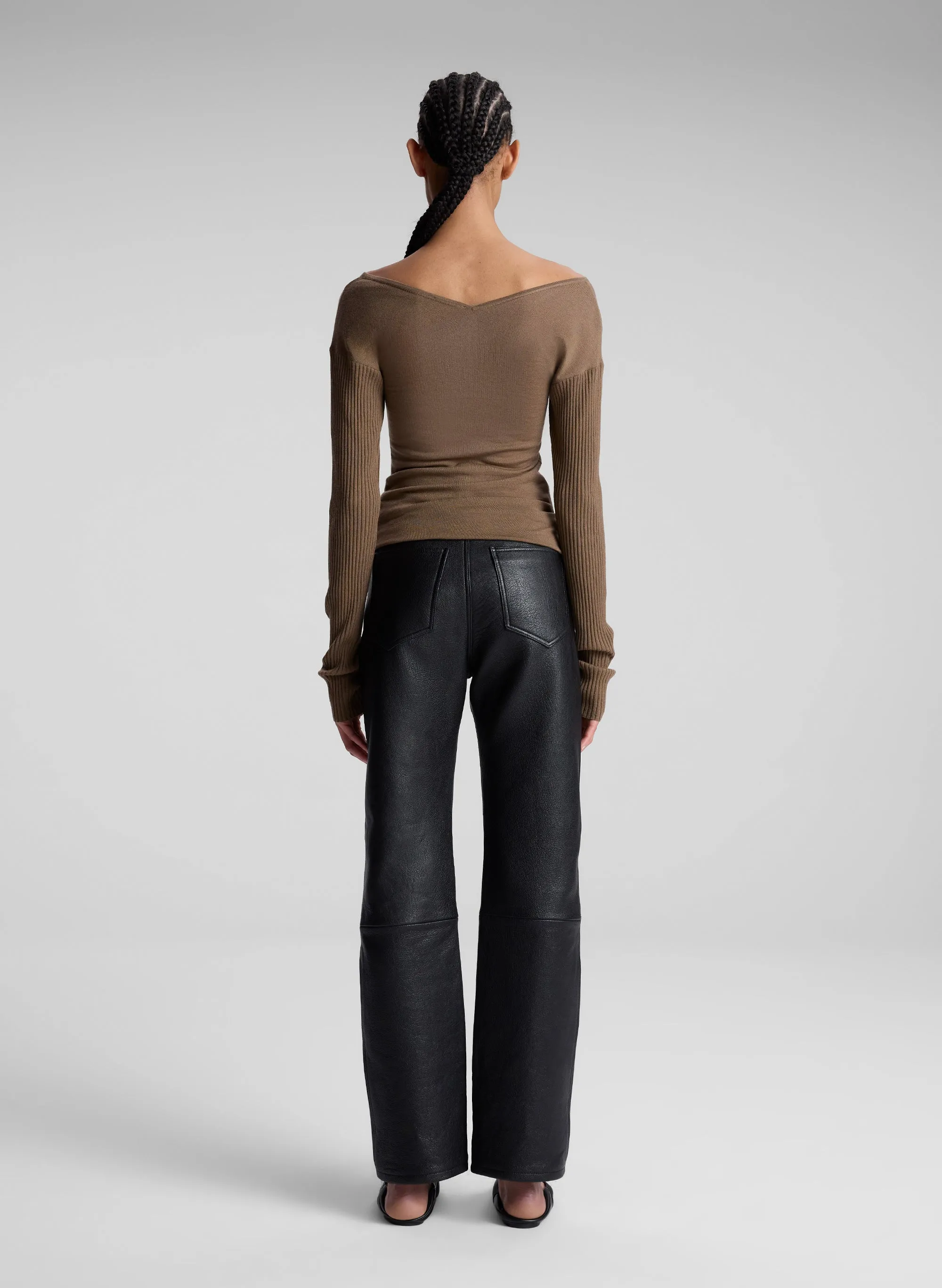 Keaton Ribbed Merino Top sold by A.L.C. product image thumbnail 5