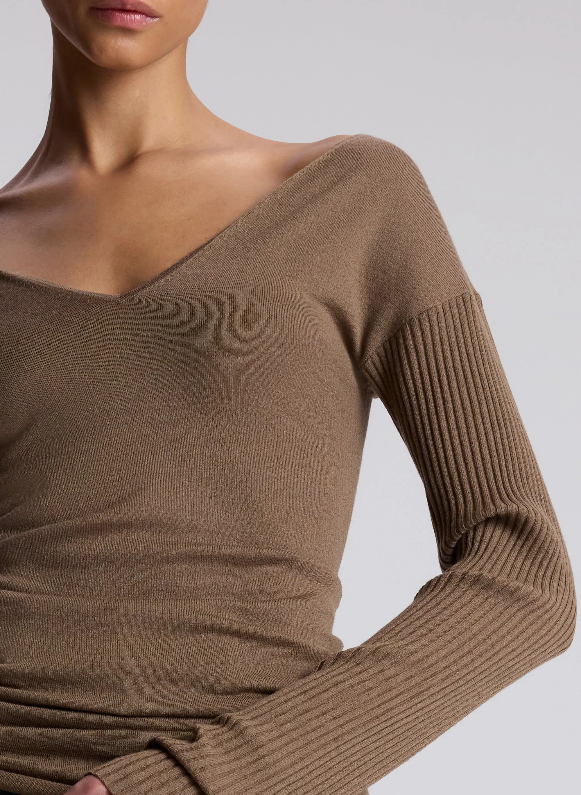 Keaton Ribbed Merino Top sold by A.L.C. product image thumbnail 2