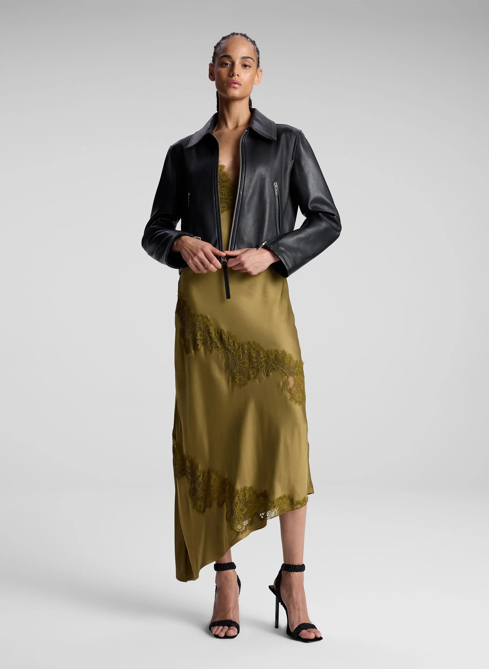 Stella Satin and Lace Midi Dress sold by A.L.C. product image thumbnail 2