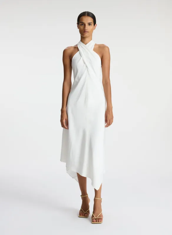 Quinn Linen Halter Dress sold by A.L.C.