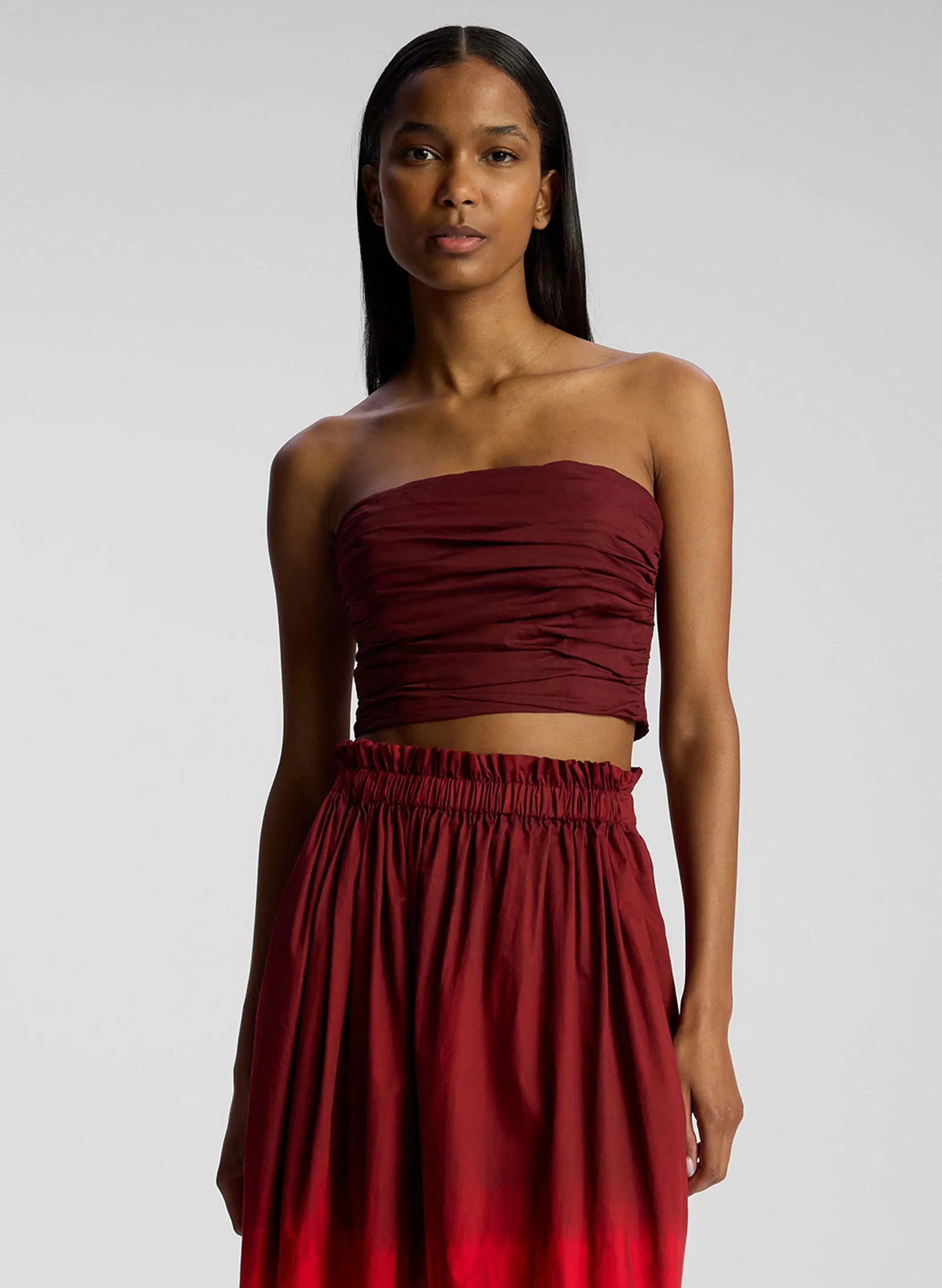 Gisele Ruched Strapless Top sold by A.L.C.