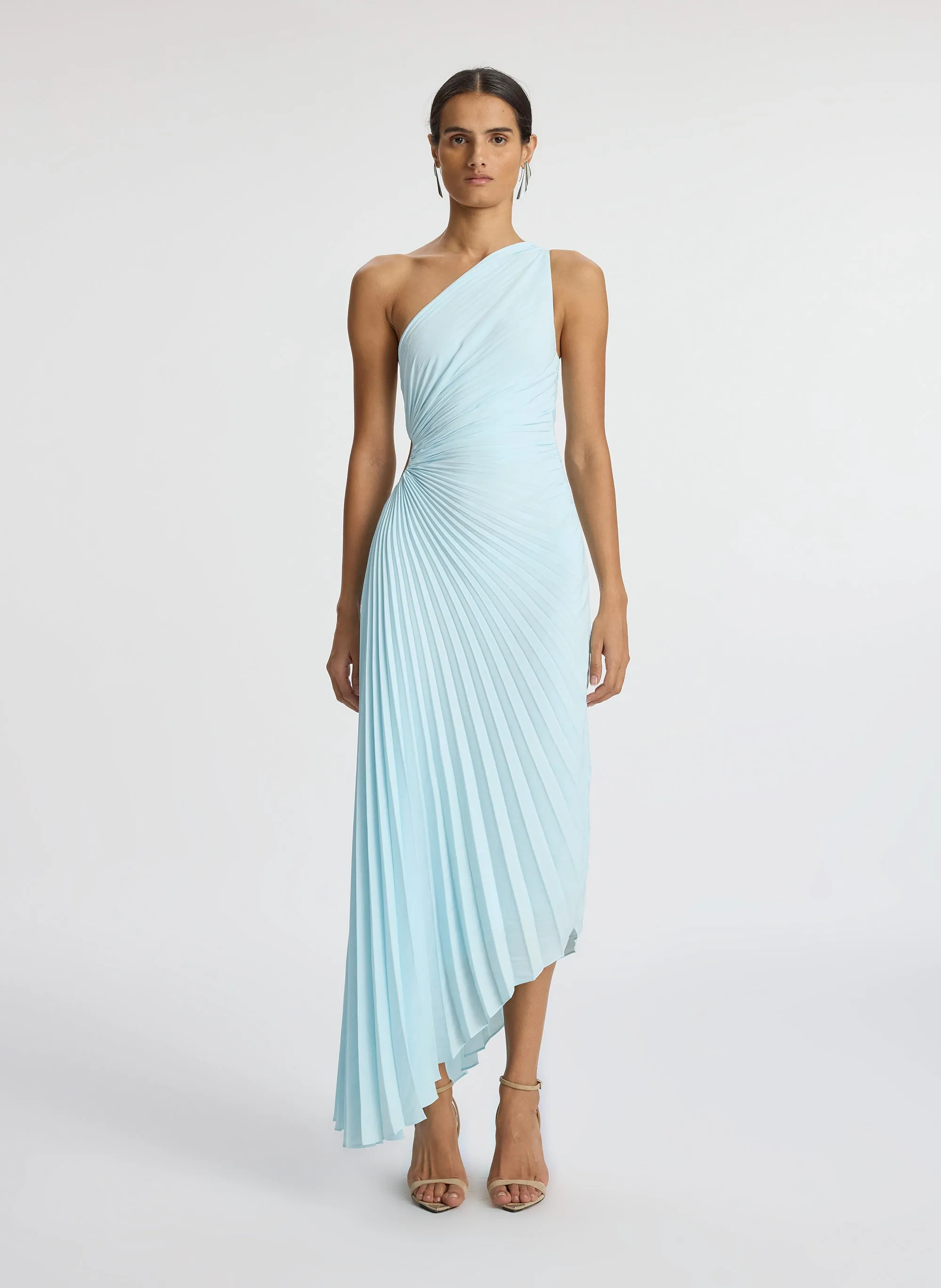 Delfina Matte Pleated Dress sold by A.L.C. product image thumbnail 3