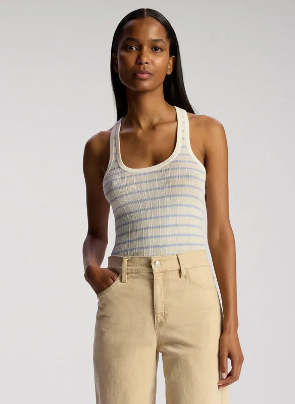 Iris Fine Cotton Knit Tank sold by A.L.C.