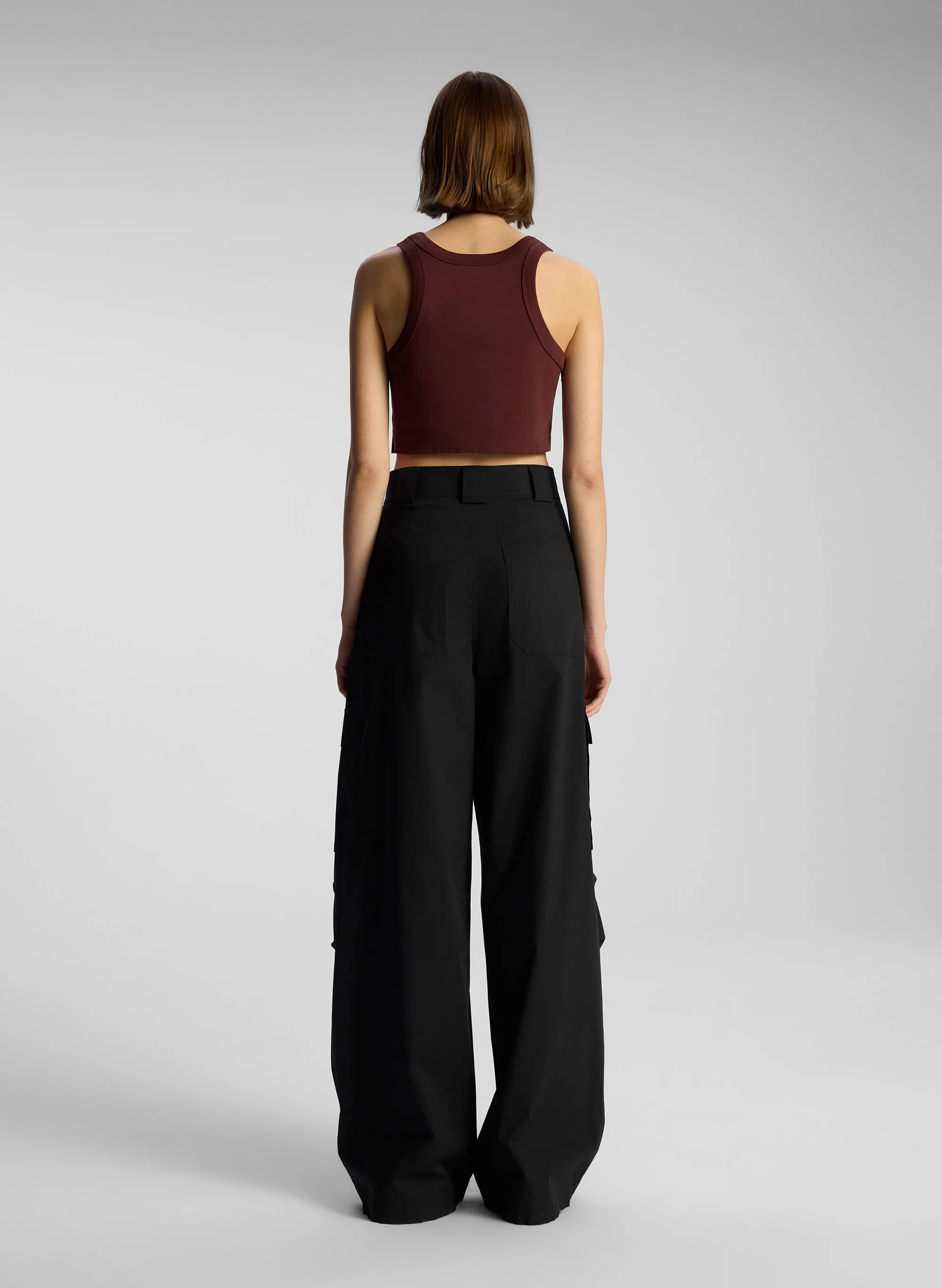 Halsey Cropped Cotton Rib Tank sold by A.L.C. product image thumbnail 5