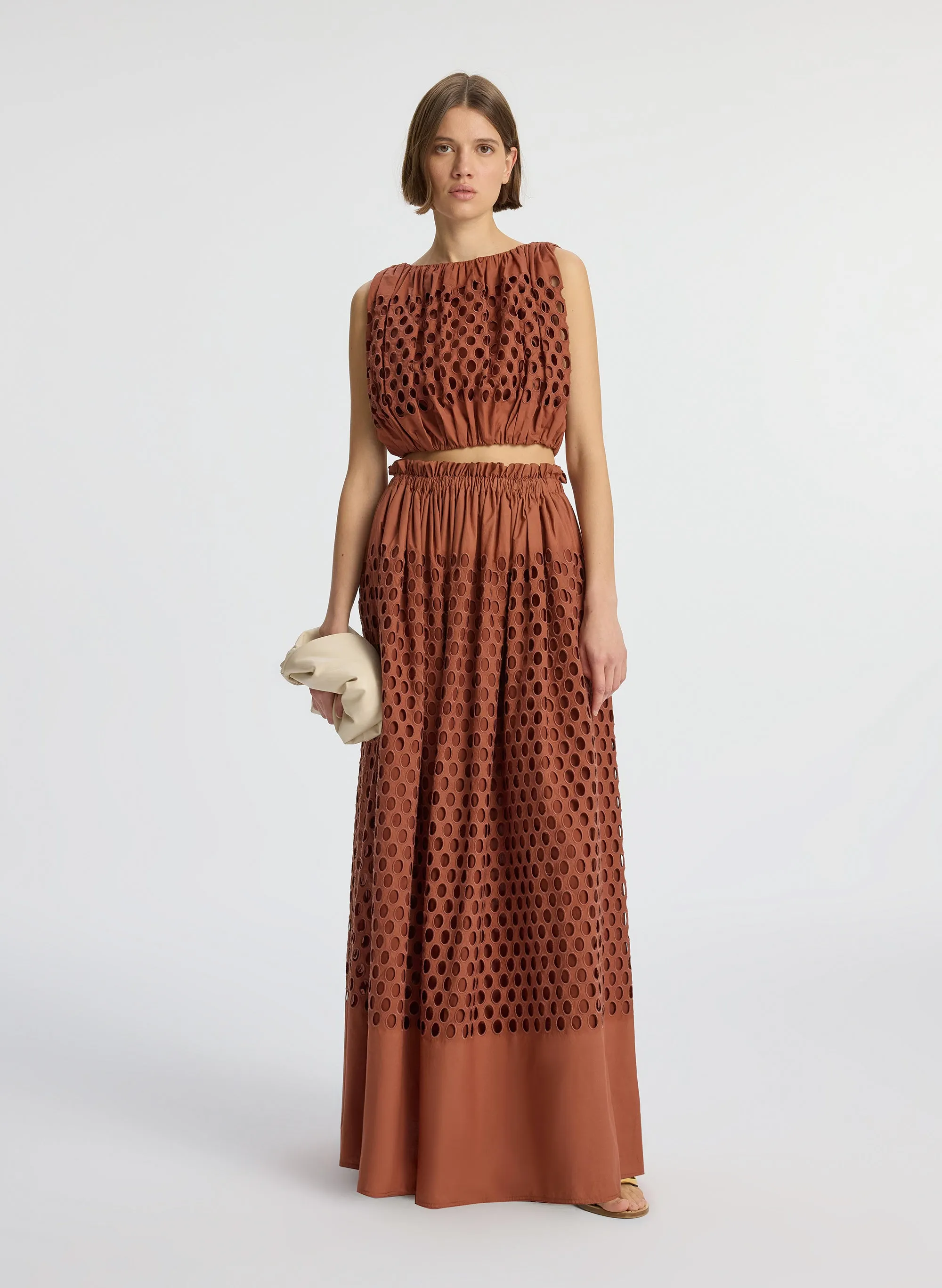 Raina Cropped Eyelet Top sold by A.L.C. product image thumbnail 3