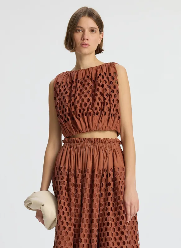 Raina Cropped Eyelet Top sold by A.L.C.