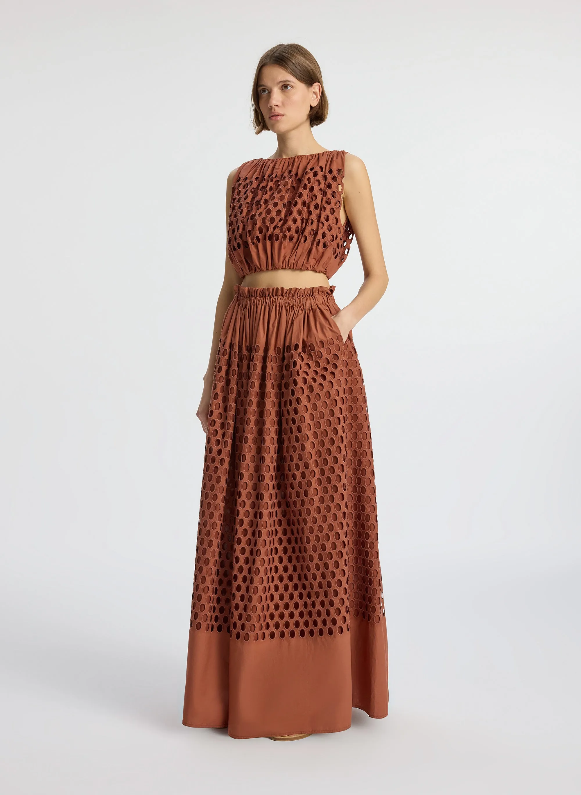 Raina Cropped Eyelet Top sold by A.L.C. product image thumbnail 5