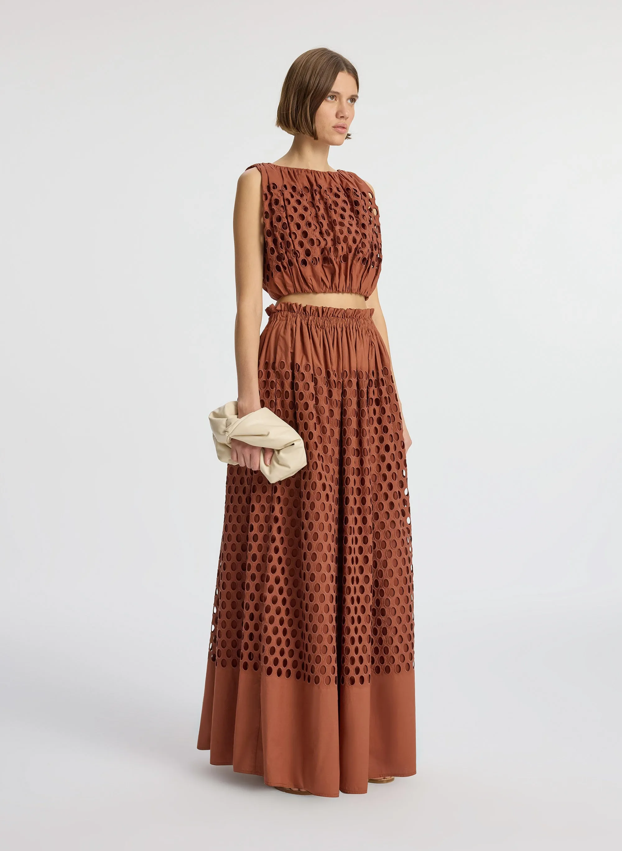 Raina Cropped Eyelet Top sold by A.L.C. product image thumbnail 4