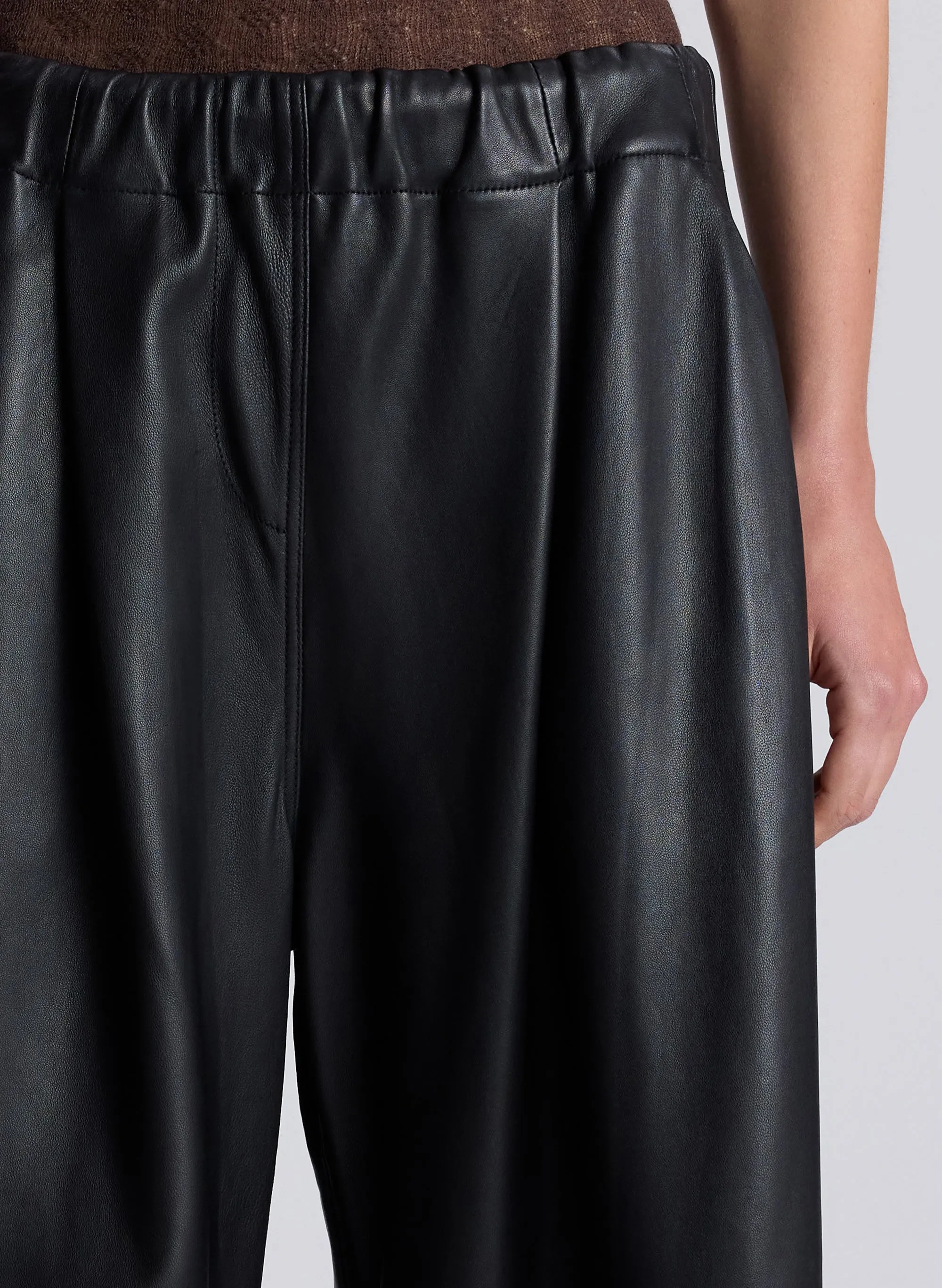 Jones Leather Wide Leg Pant sold by A.L.C. product image thumbnail 2