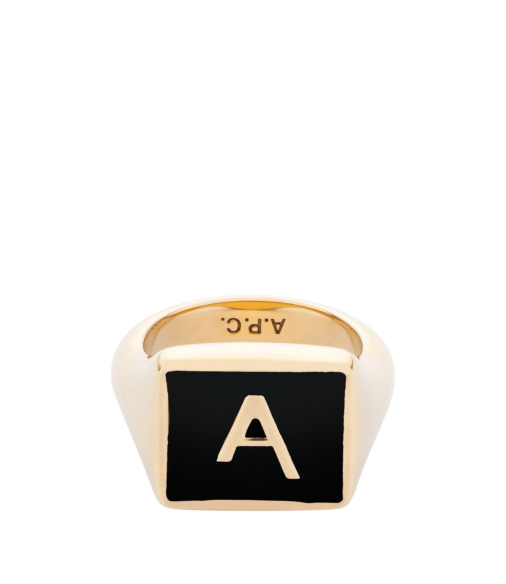 Logo A signet ring sold by A.P.C.