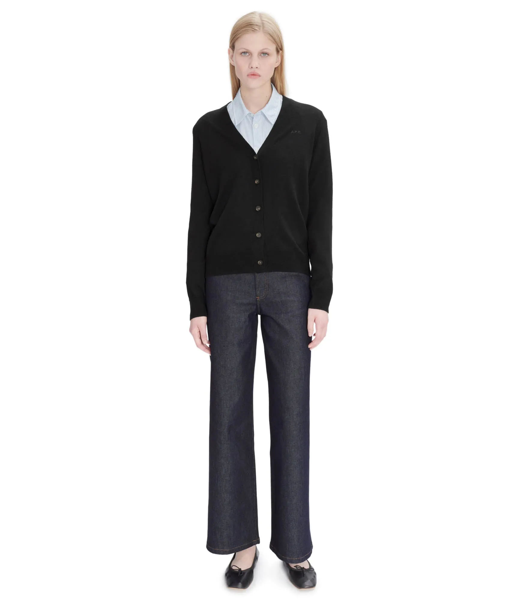 Salomé Logo cardigan sold by A.P.C. product image thumbnail 3