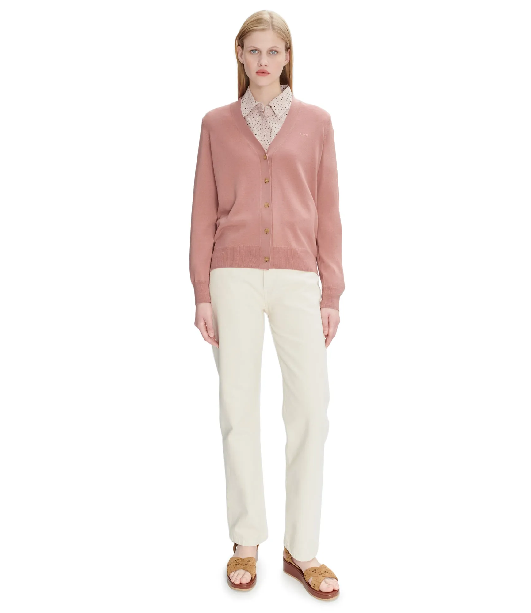 Salomé Logo cardigan sold by A.P.C. product image thumbnail 3