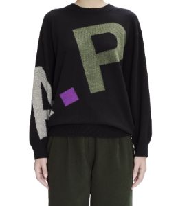 Logo All Over sweater sold by A.P.C.