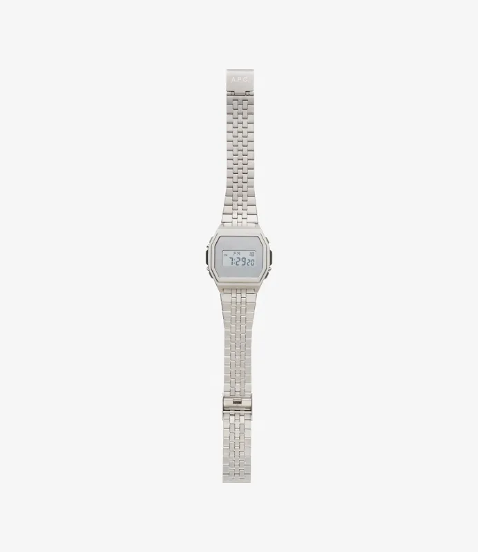 Silver Casio x A.P.C. watch sold by A.P.C.