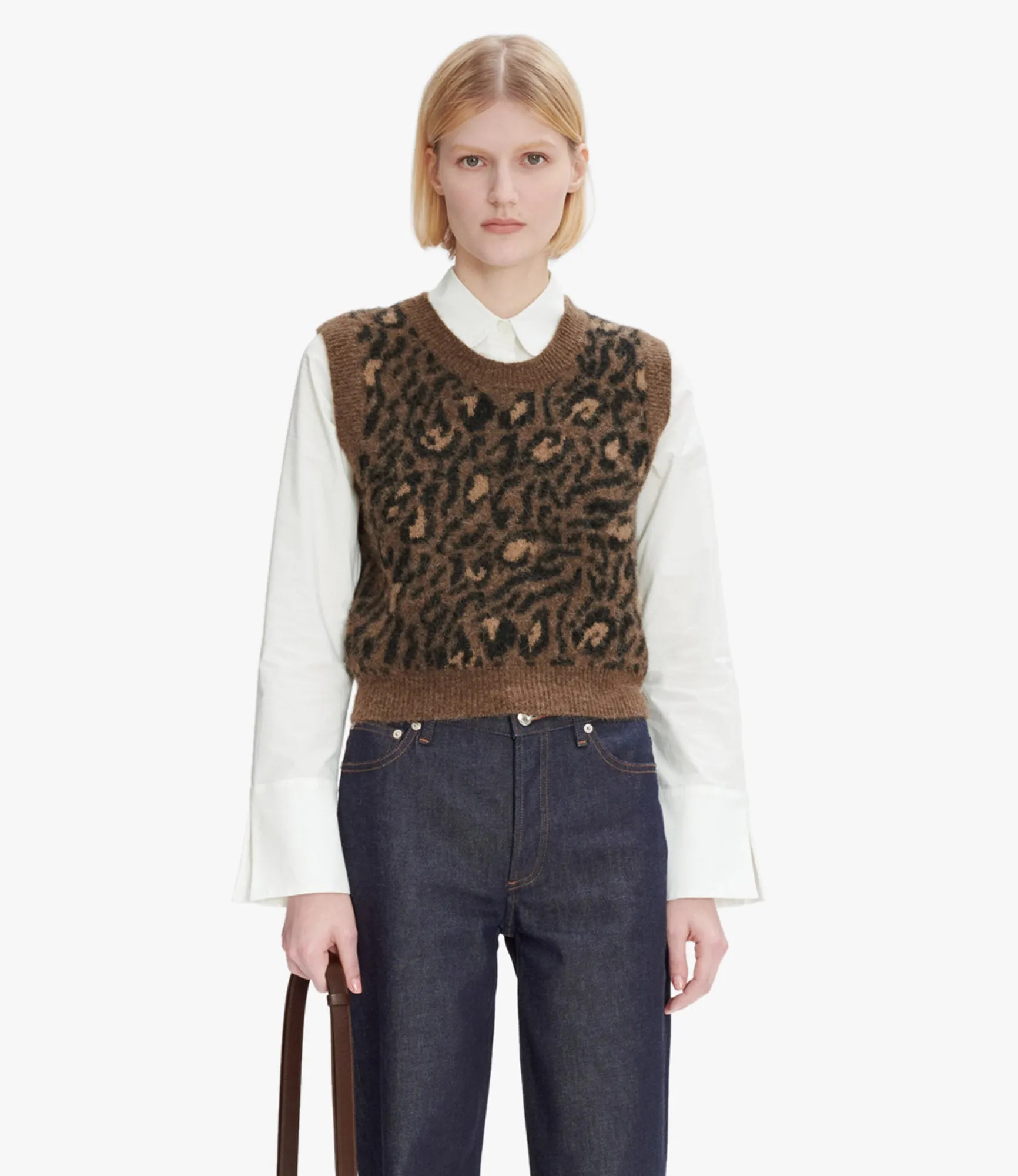 Léana sleeveless sweater sold by A.P.C.