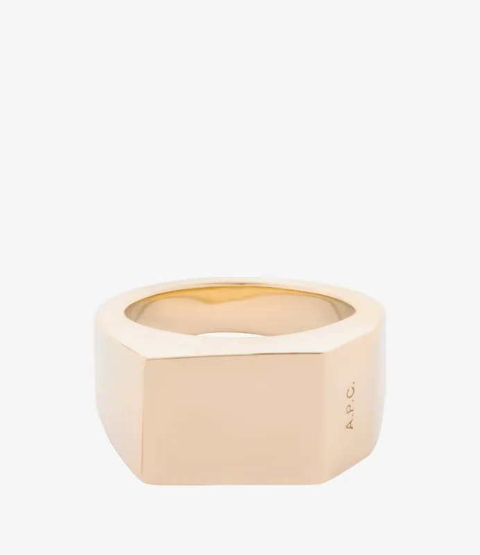 Minimal signet ring sold by A.P.C.