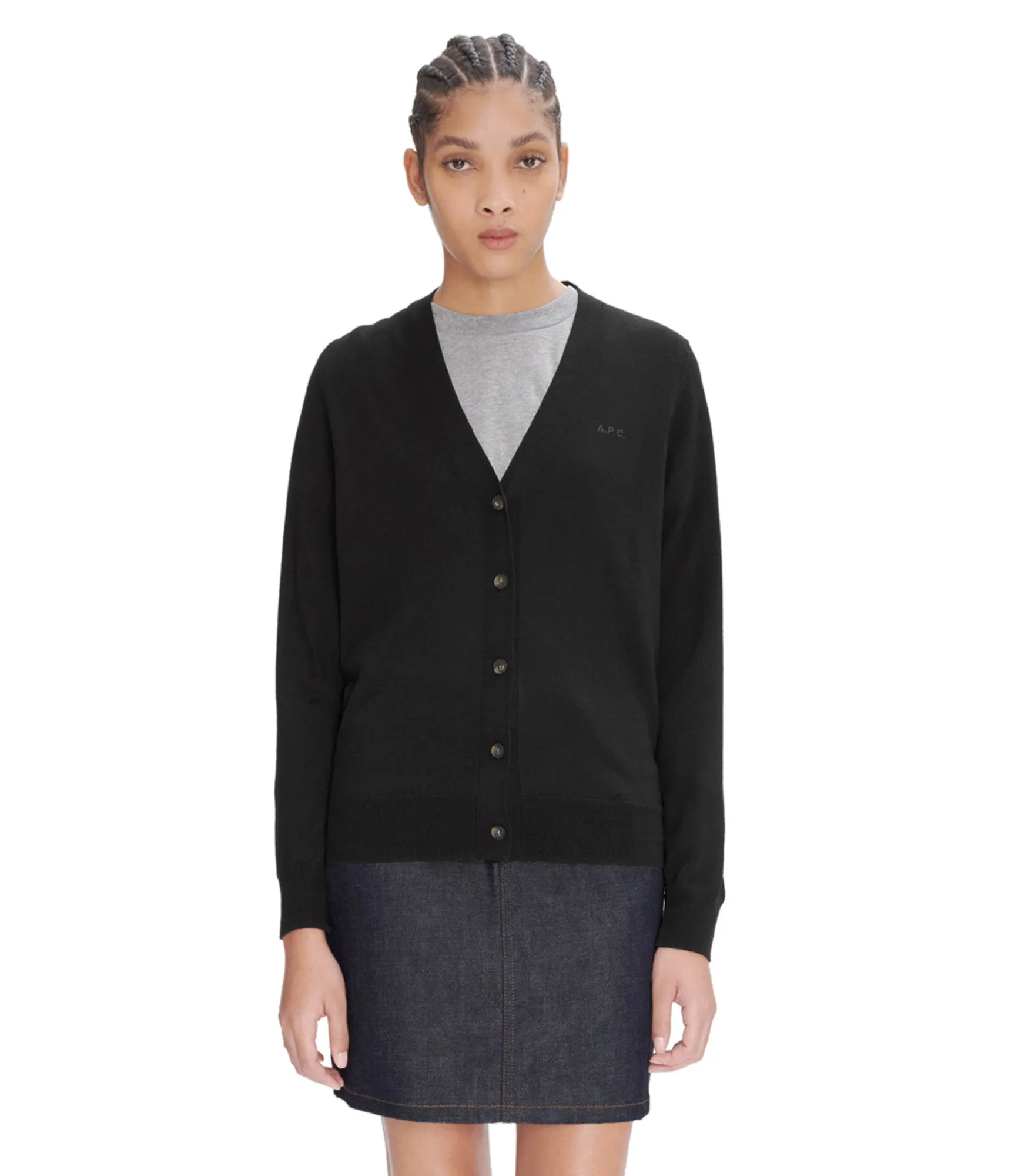 Salomé Logo cardigan sold by A.P.C.