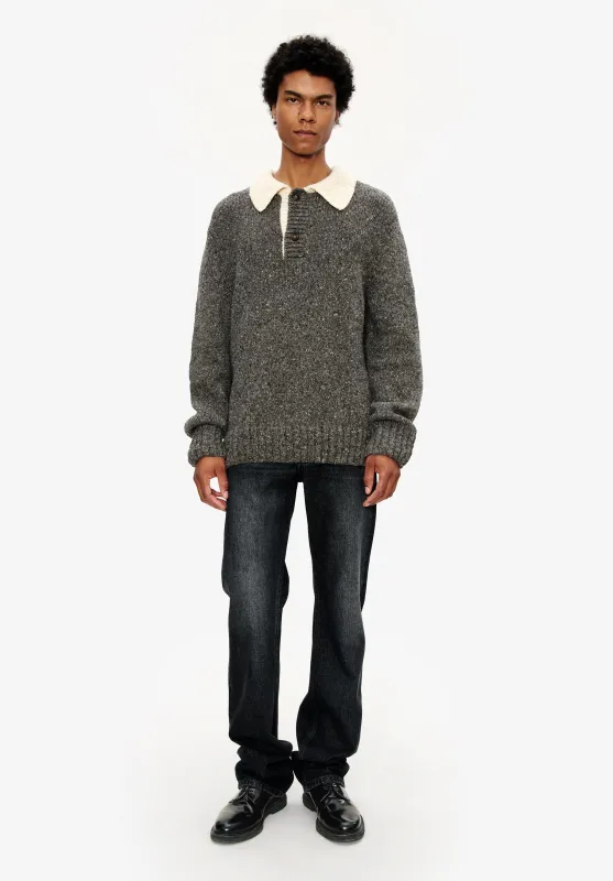 Sweater with contrasting polo shirt collar sold by A.P.C.