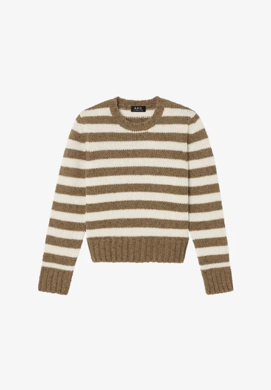 Speckled striped sweater made by A.P.C.
