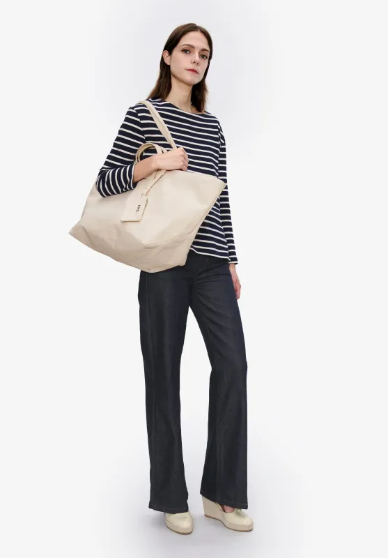 Striped top with three-quarter sleeves sold by A.P.C.