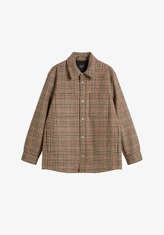 Tartan wool jacket made by A.P.C.