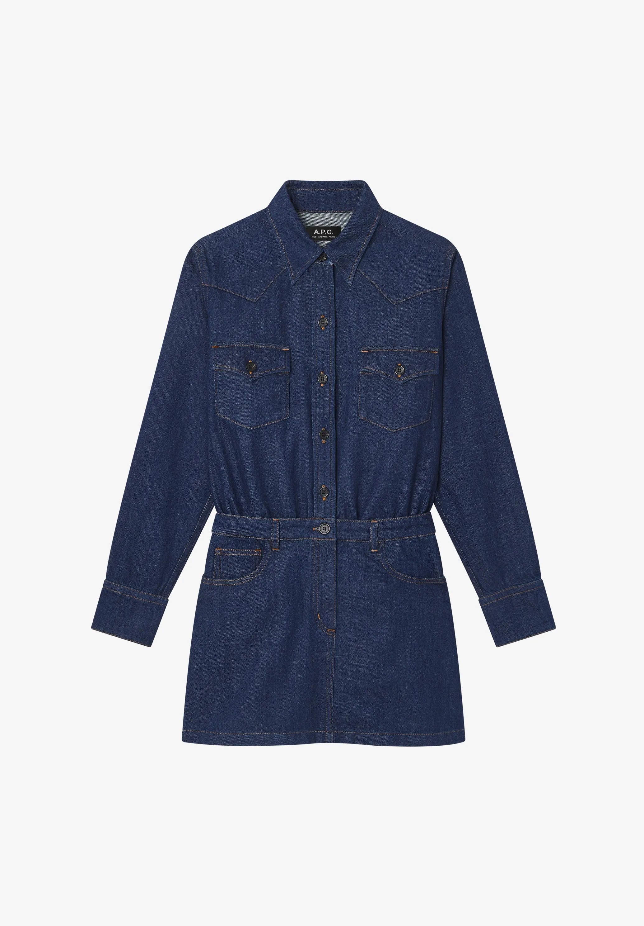 Western shirt-dress sold by A.P.C. product image thumbnail 2