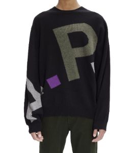 Logo All Over sweater sold by A.P.C.