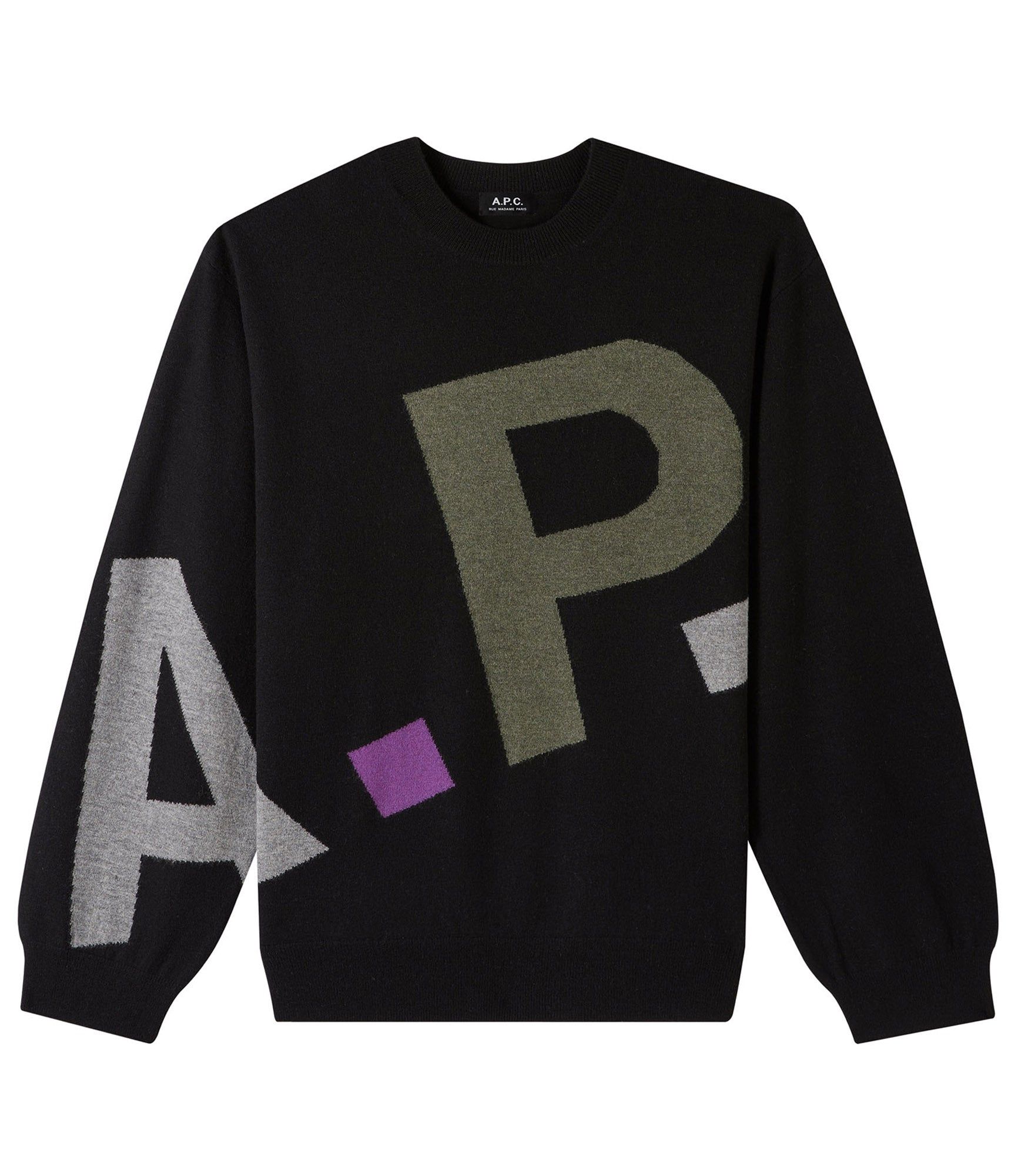 Logo All Over sweater sold by A.P.C.