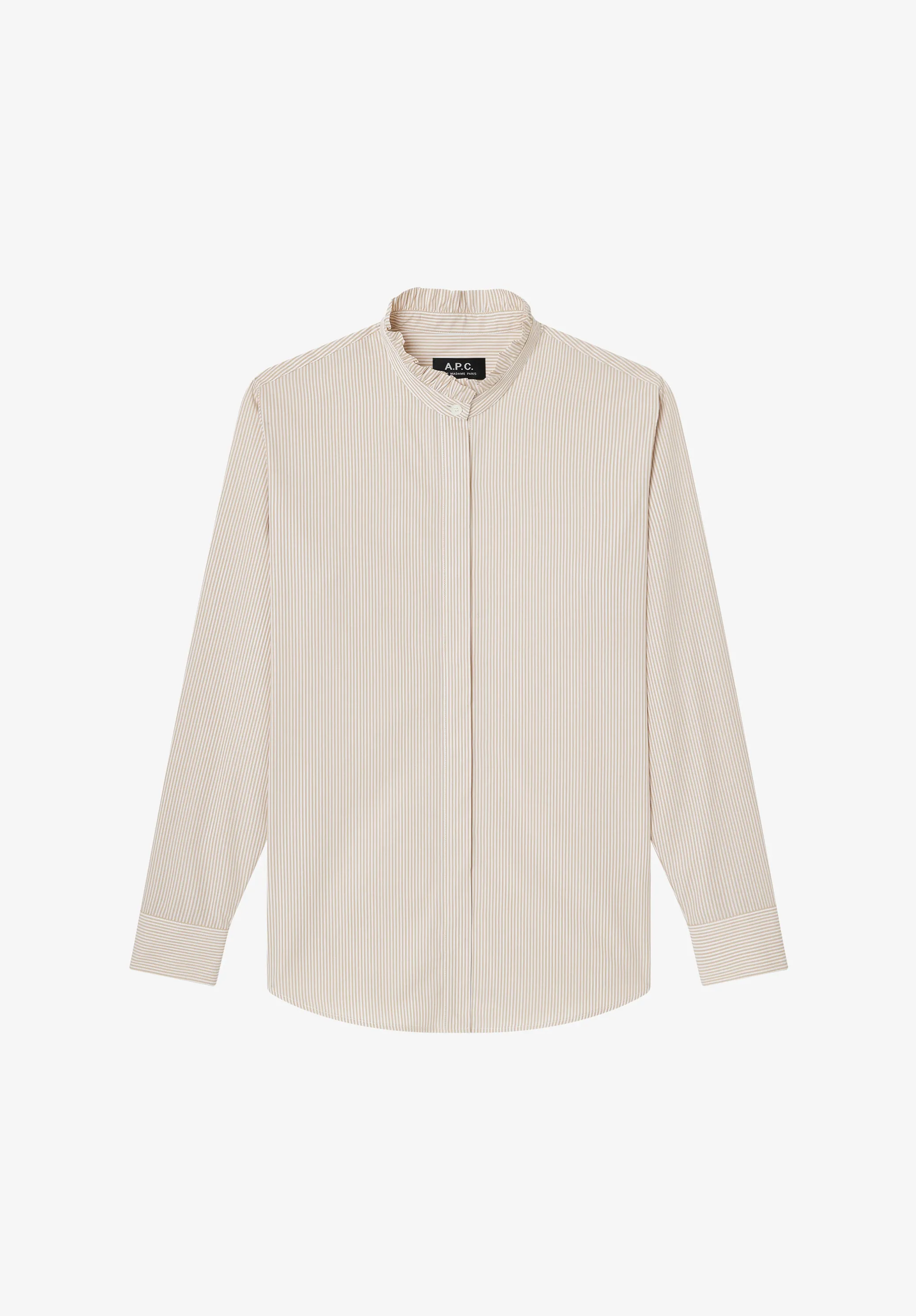 Striped blouse with ruffled collar sold by A.P.C. product image thumbnail 2