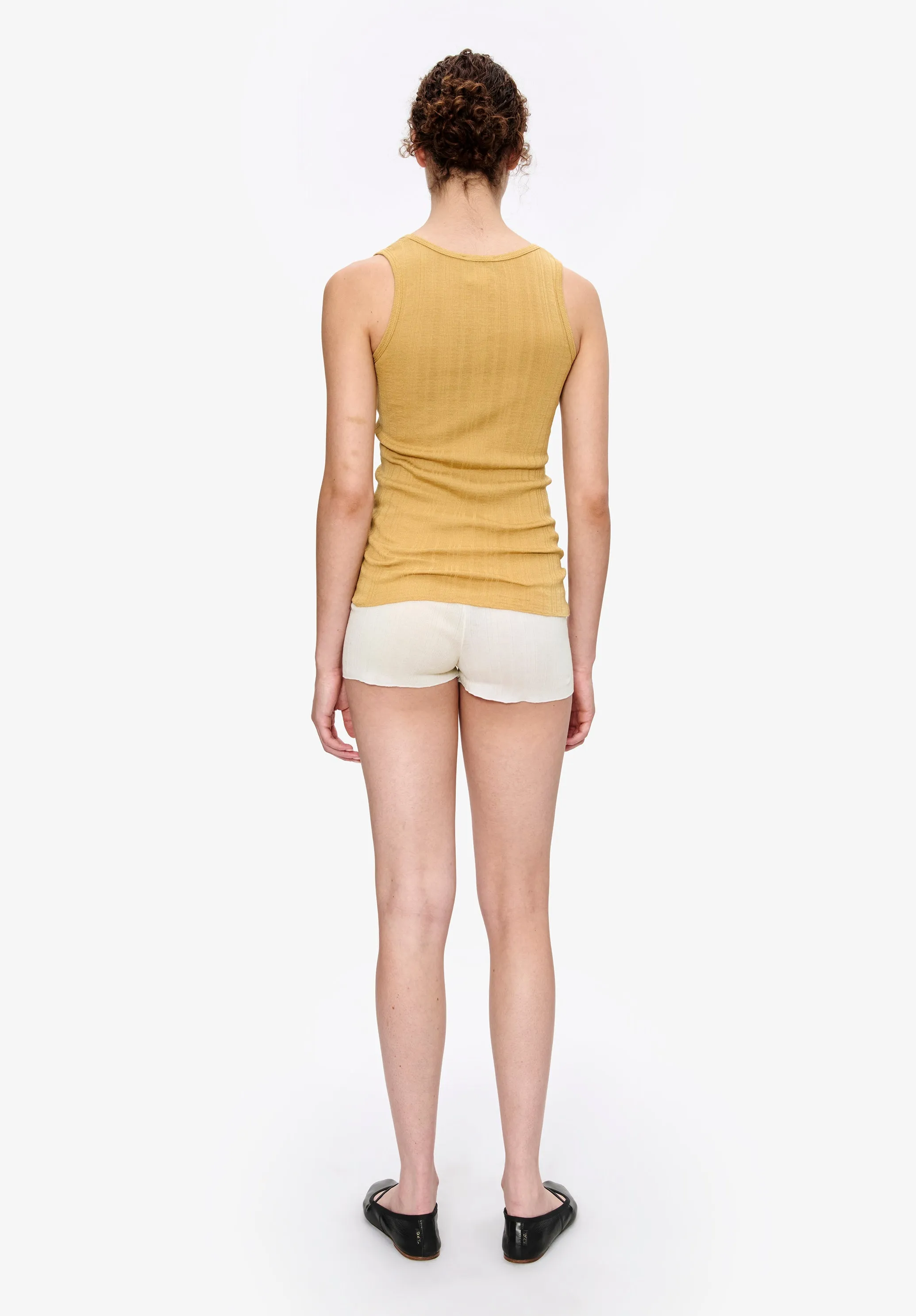 Fitted Lisle thread tank top sold by A.P.C. product image thumbnail 3