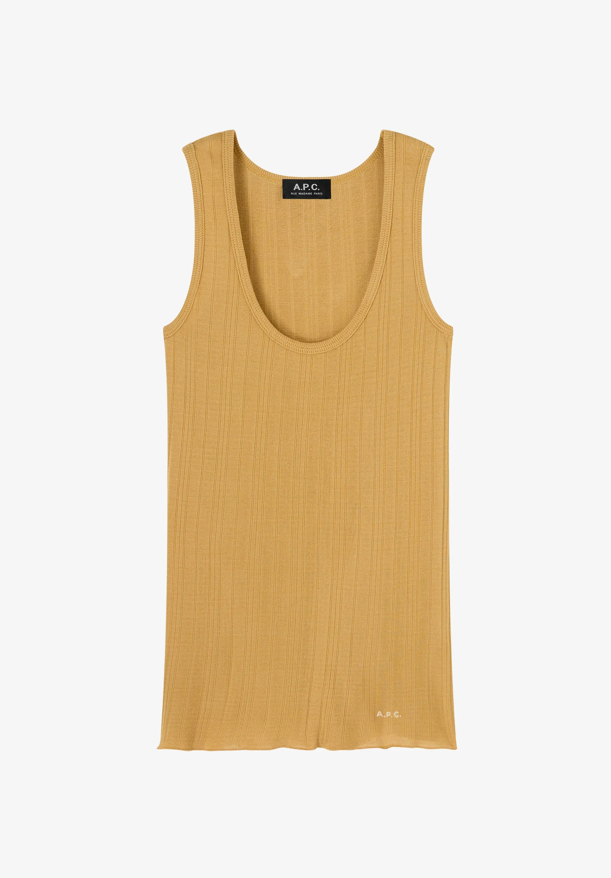 Fitted Lisle thread tank top sold by A.P.C. product image thumbnail 2