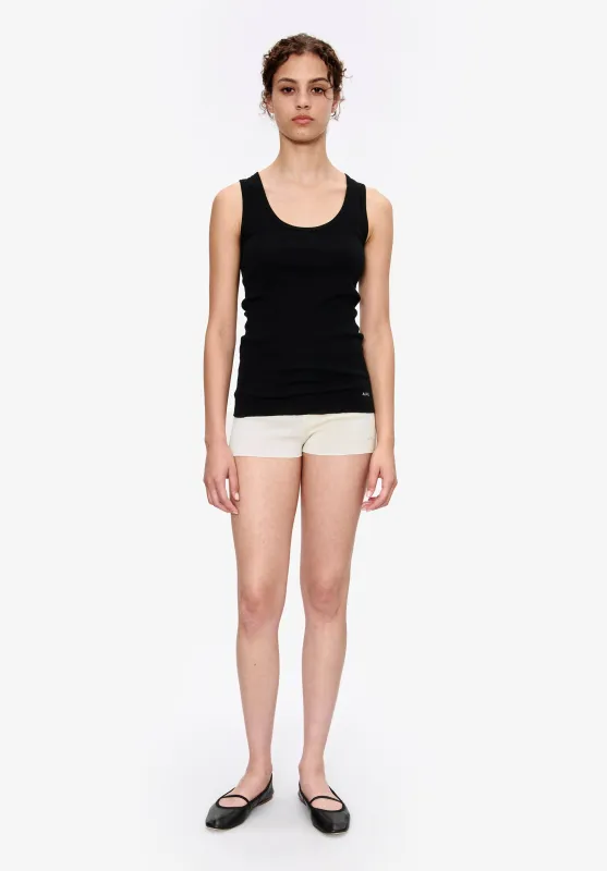 Fitted Lisle thread tank top sold by A.P.C.