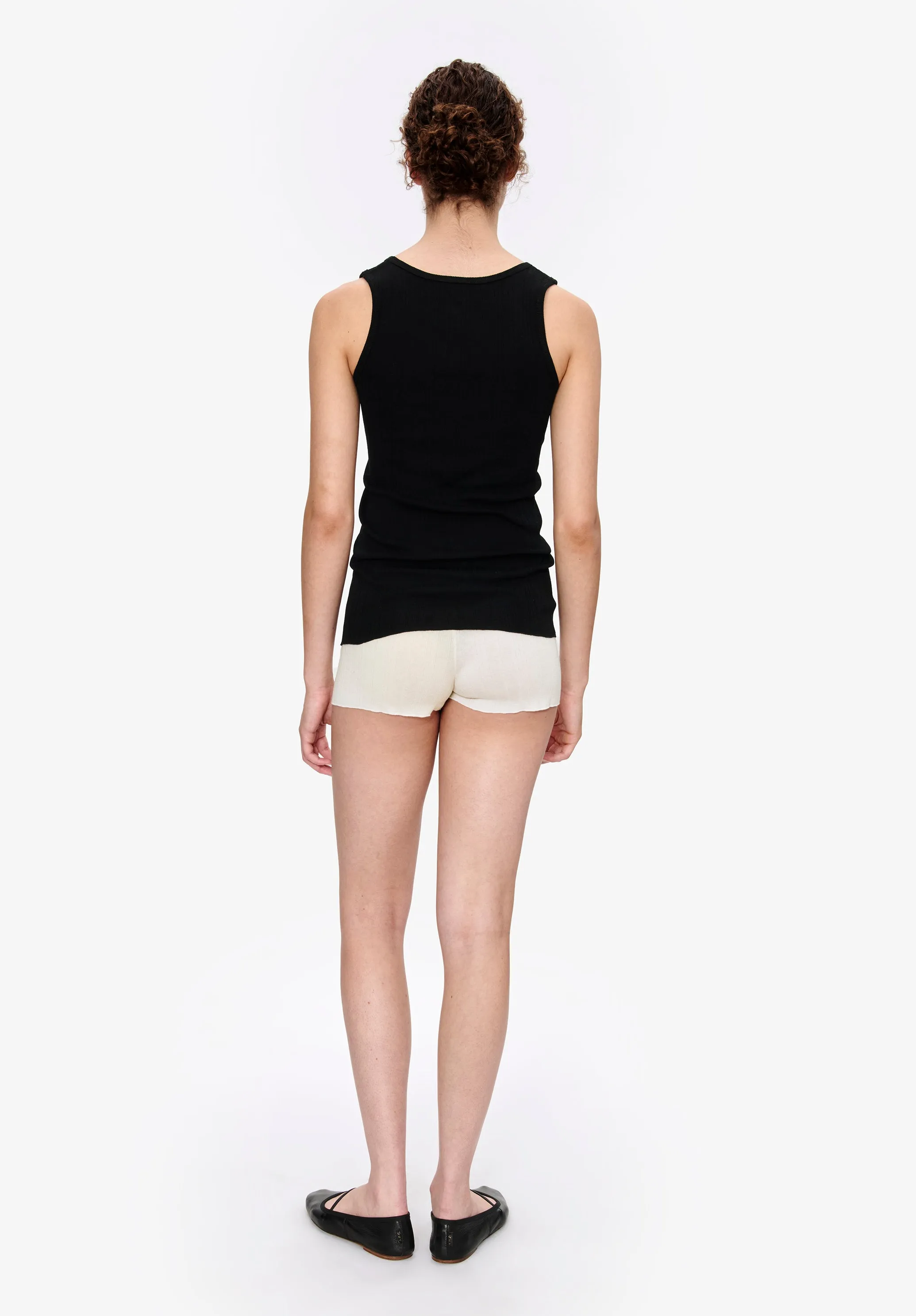 Fitted Lisle thread tank top sold by A.P.C. product image thumbnail 3