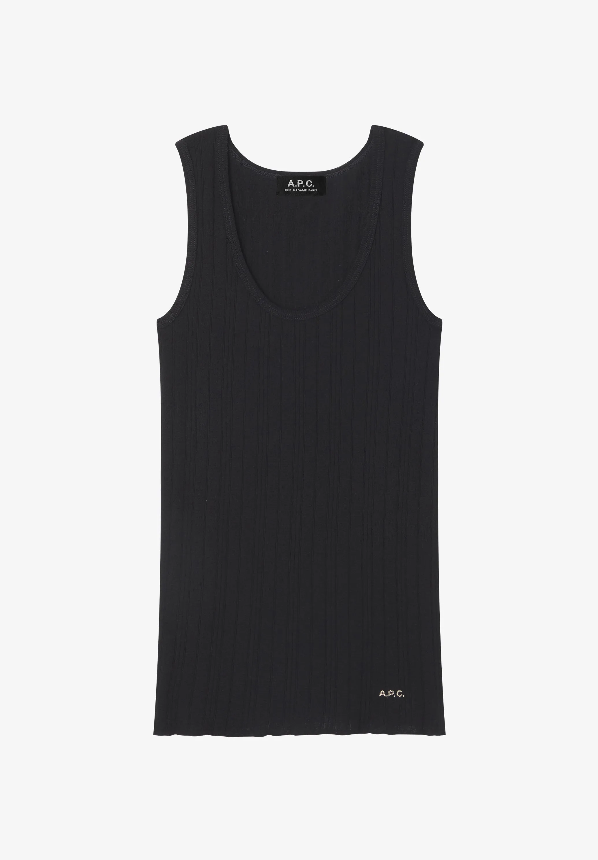 Fitted Lisle thread tank top sold by A.P.C. product image thumbnail 2