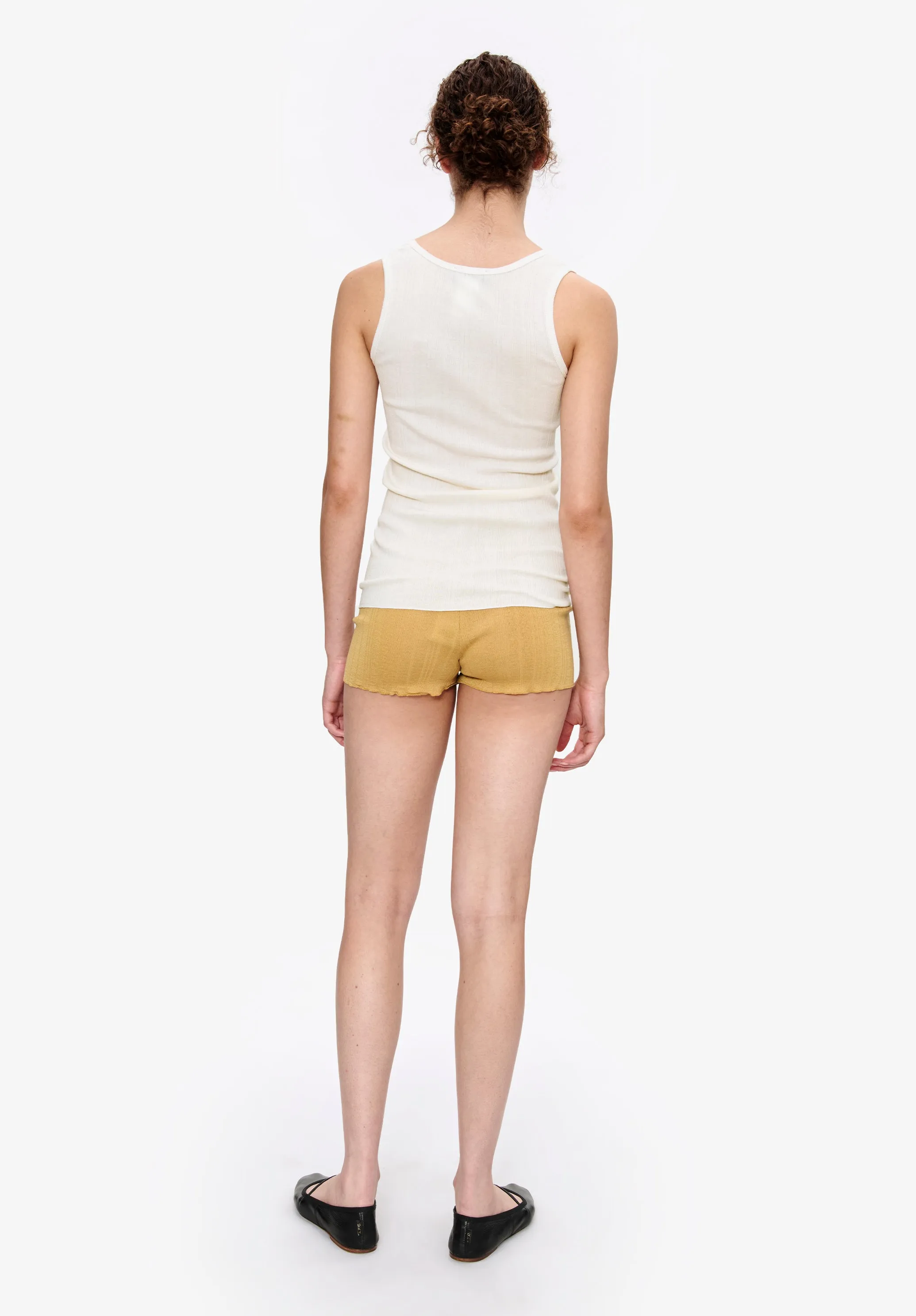 Fitted Lisle thread tank top sold by A.P.C. product image thumbnail 2