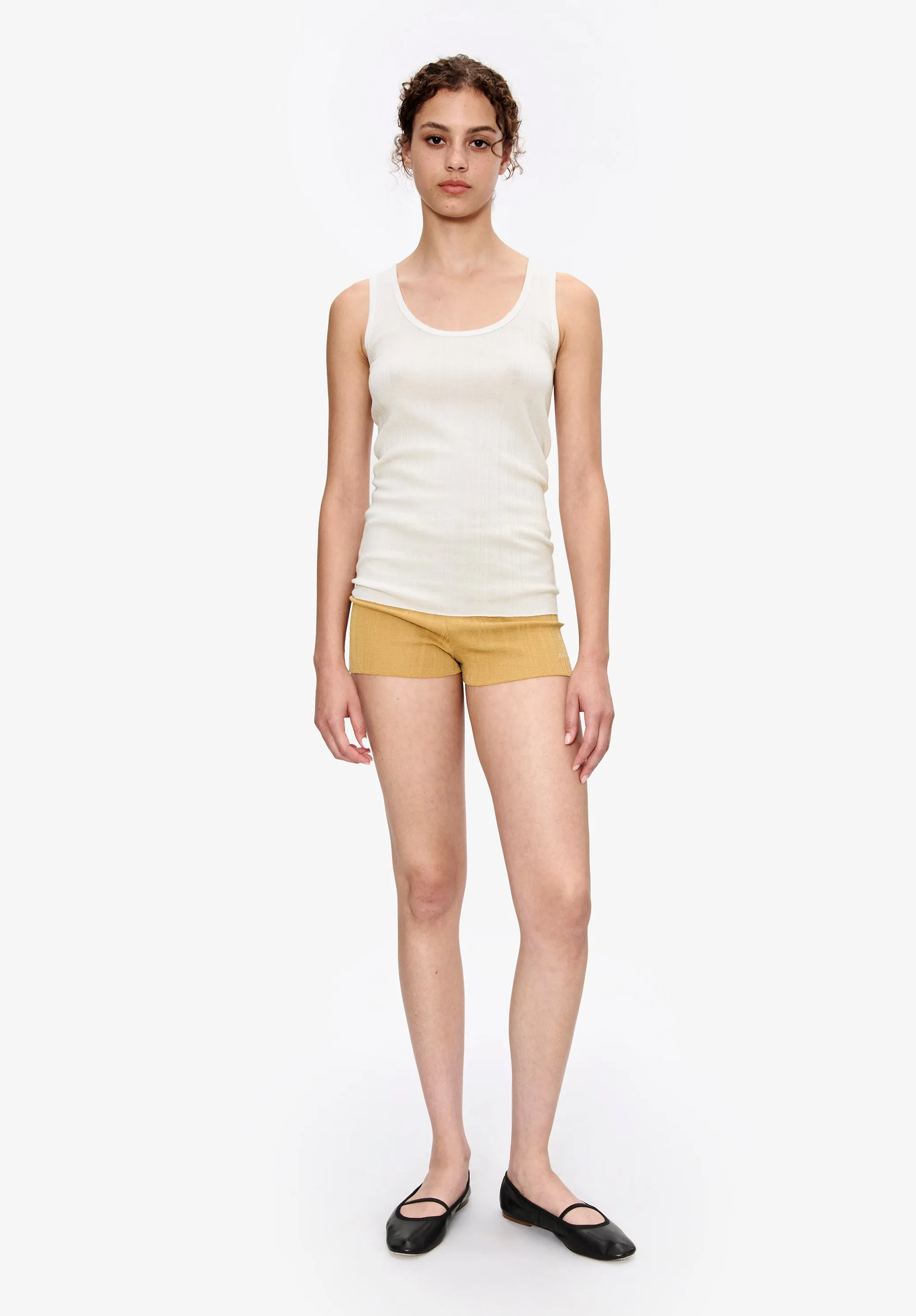 Fitted Lisle thread tank top sold by A.P.C. product image thumbnail 4