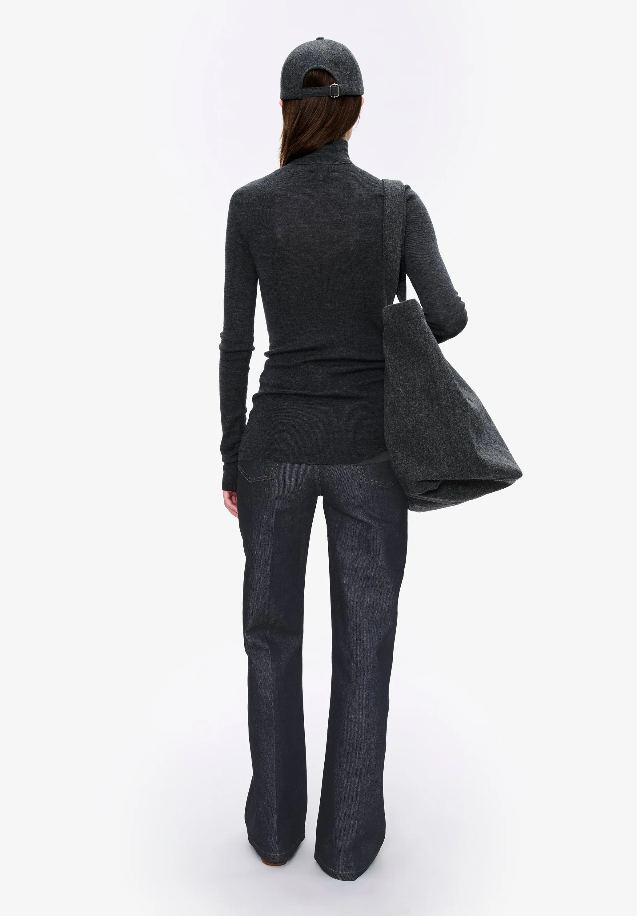 Narrow-rib turtleneck sweater sold by A.P.C. product image thumbnail 3