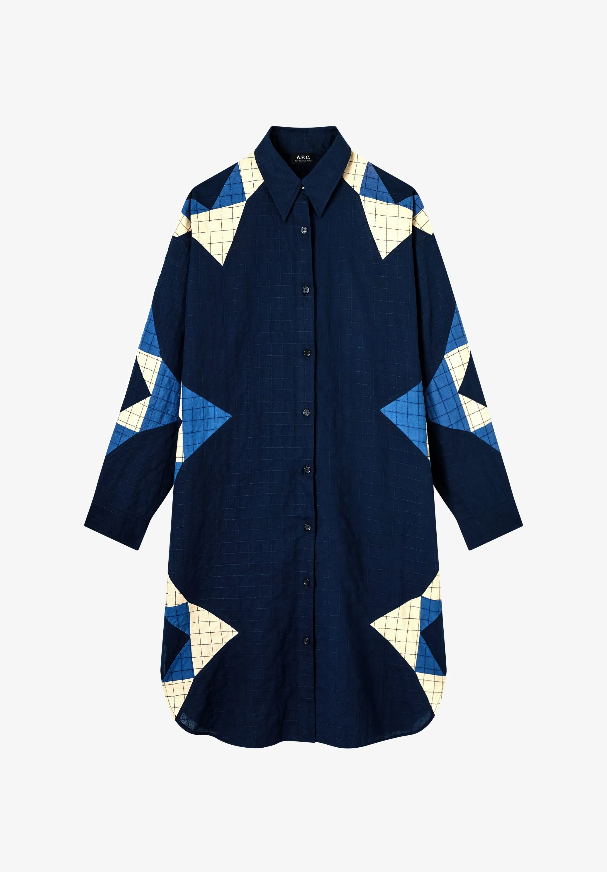 Patchwork shirt-dress sold by A.P.C. product image thumbnail 2