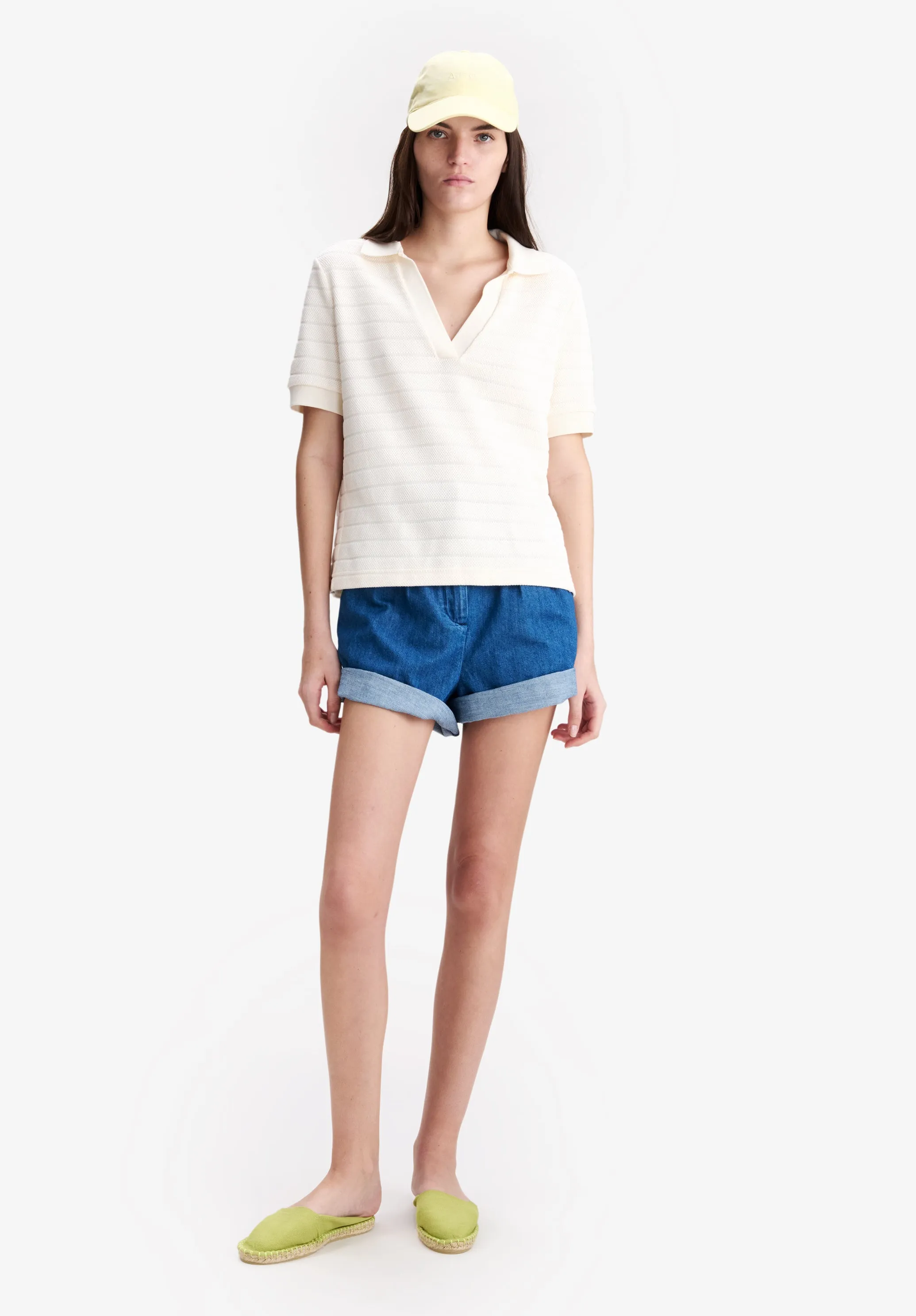 Livia Cropped Polo Shirt sold by A.P.C. product image thumbnail 2