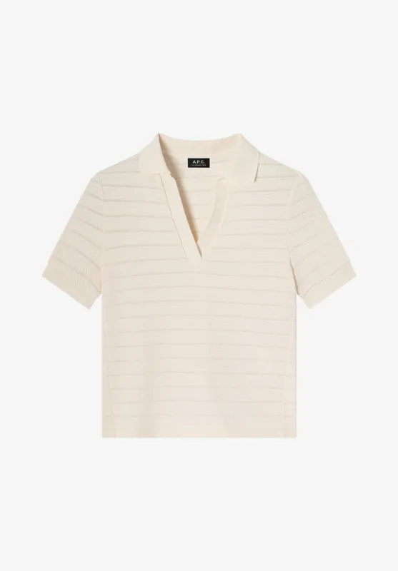 Livia Cropped Polo Shirt made by A.P.C.