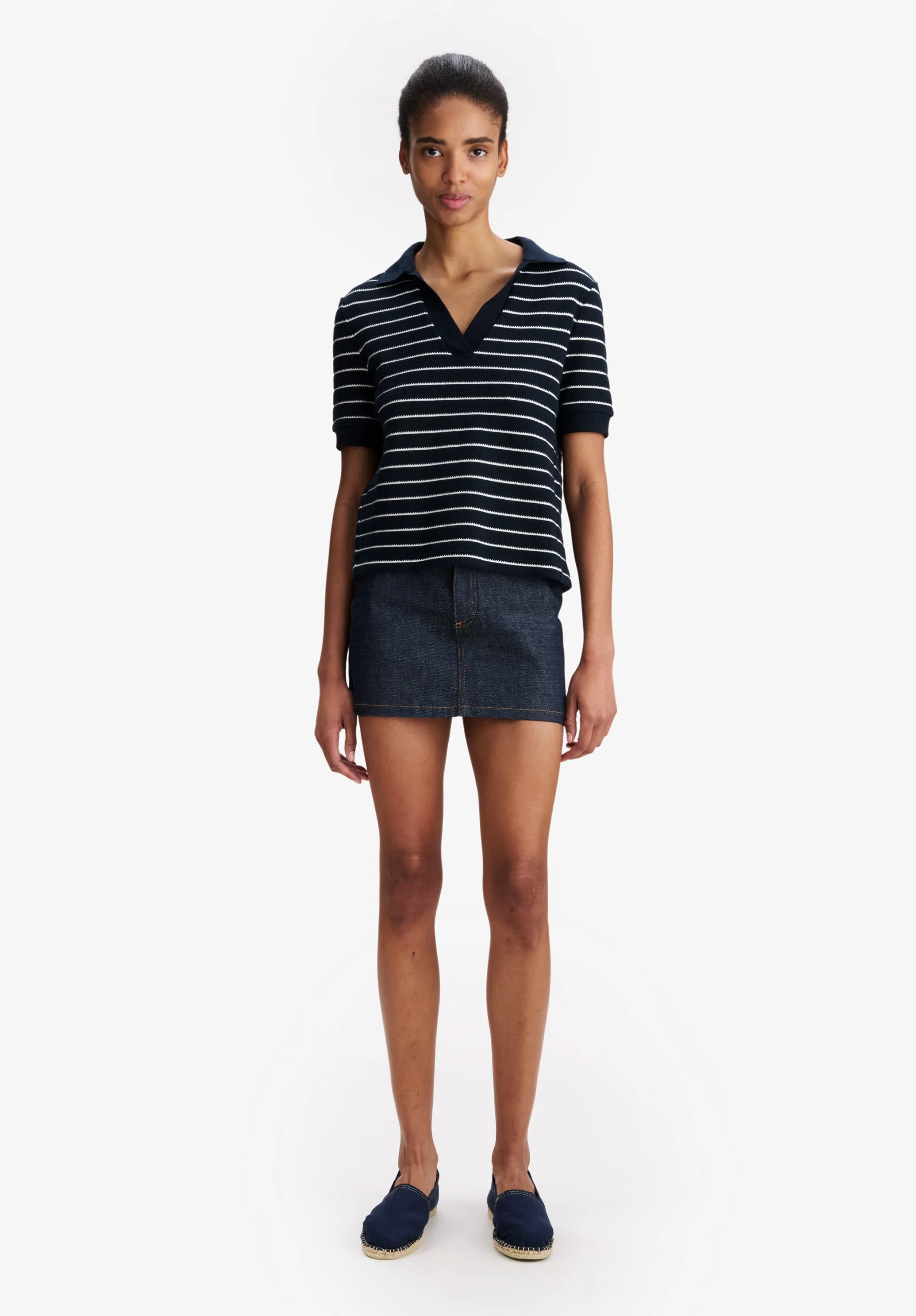 Livia Cropped Polo Shirt sold by A.P.C. product image thumbnail 2