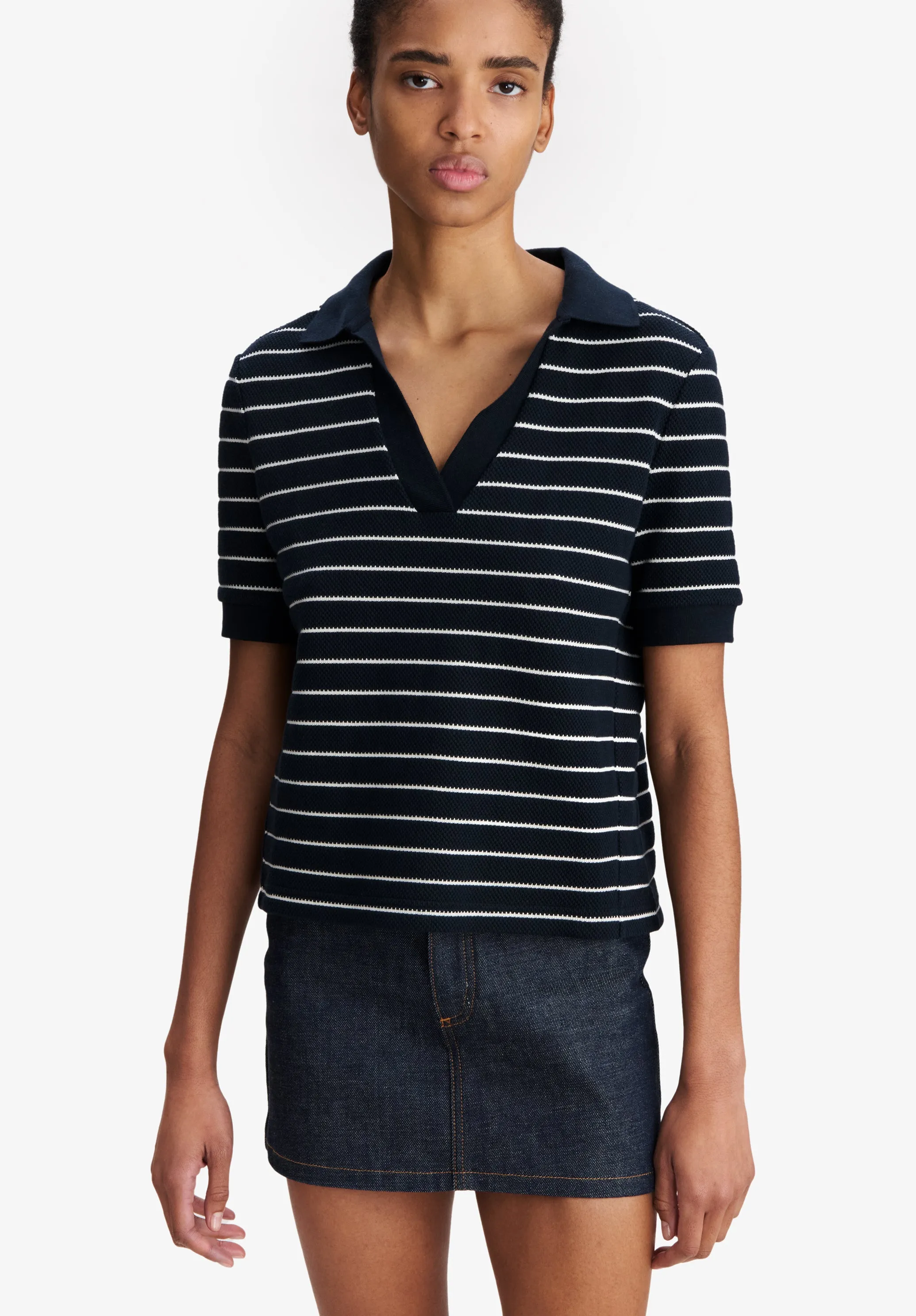 Livia Cropped Polo Shirt sold by A.P.C. product image thumbnail 4