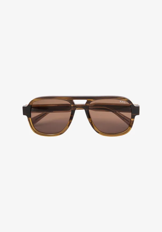 Les Navigator sunglasses made by A.P.C.