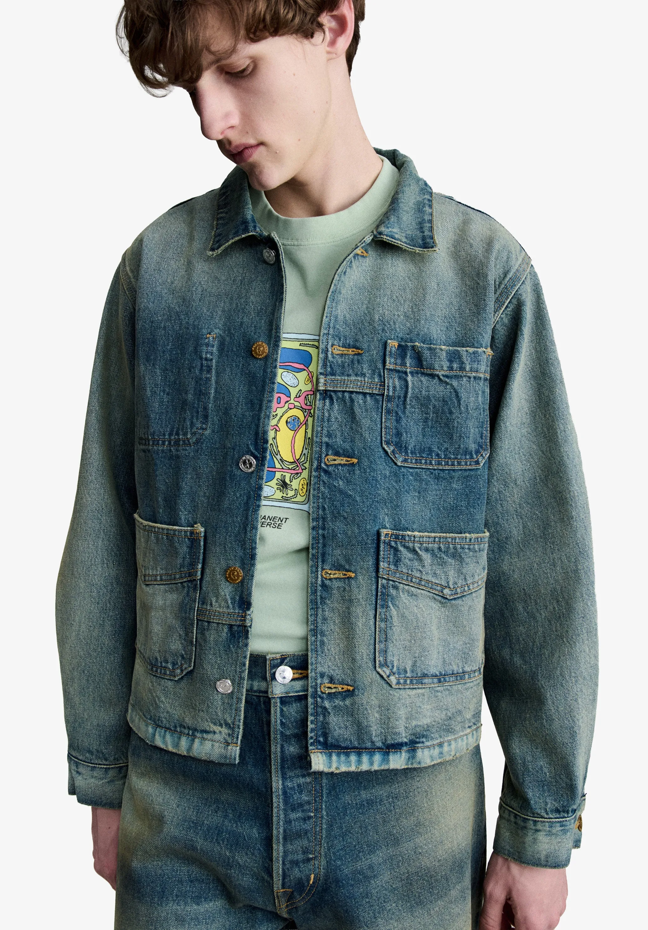 A.P.C. x Brain Dead Selvedge chore jacket sold by A.P.C. product image thumbnail 2