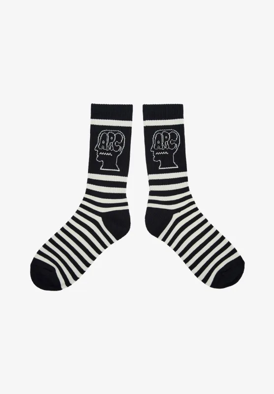 A.P.C. x Brain Dead Striped socks made by Brain Dead