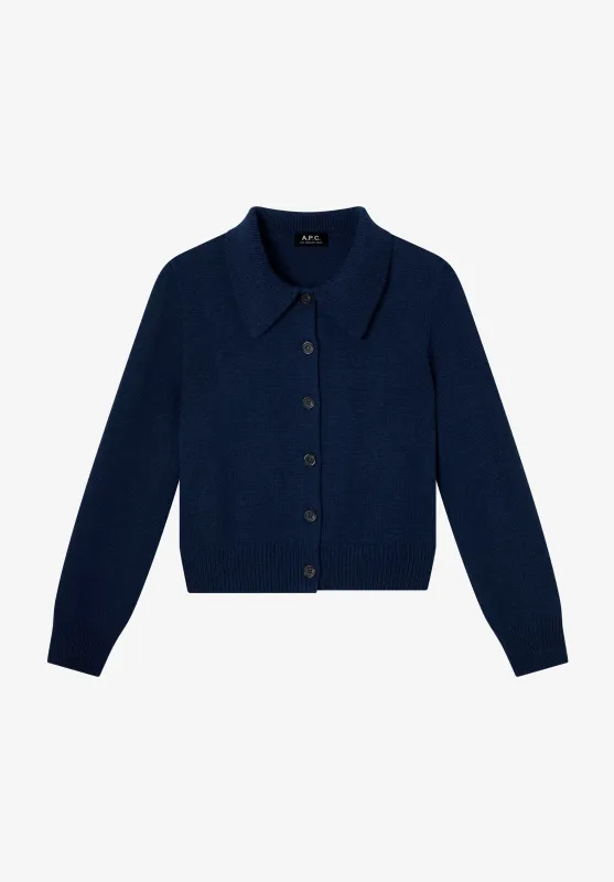 Wool Collared Cardigan made by A.P.C.