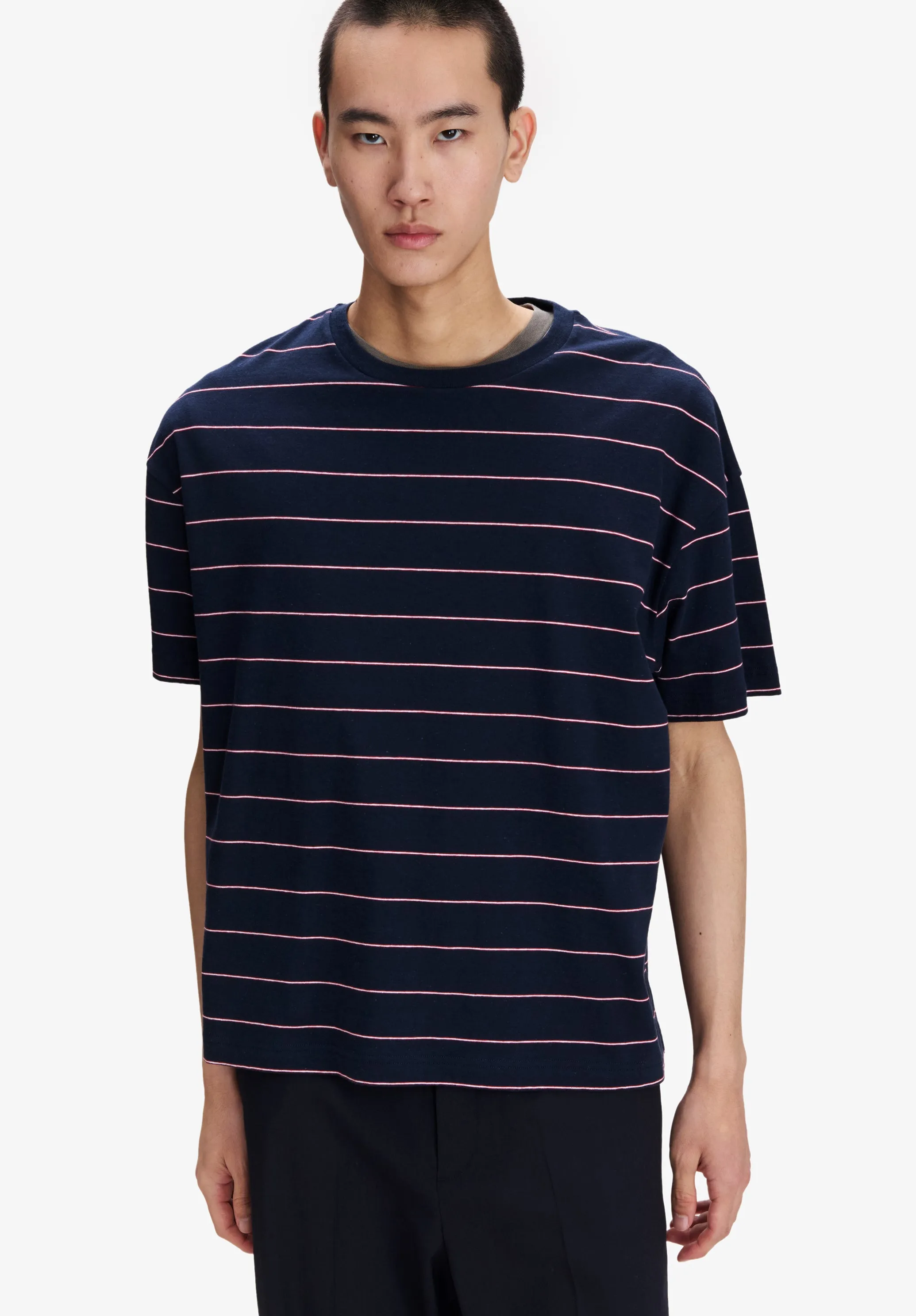 Loose T-Shirt With Pink Stripes sold by A.P.C. product image thumbnail 4