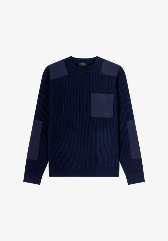 Merino Wool Military Sweater made by A.P.C.
