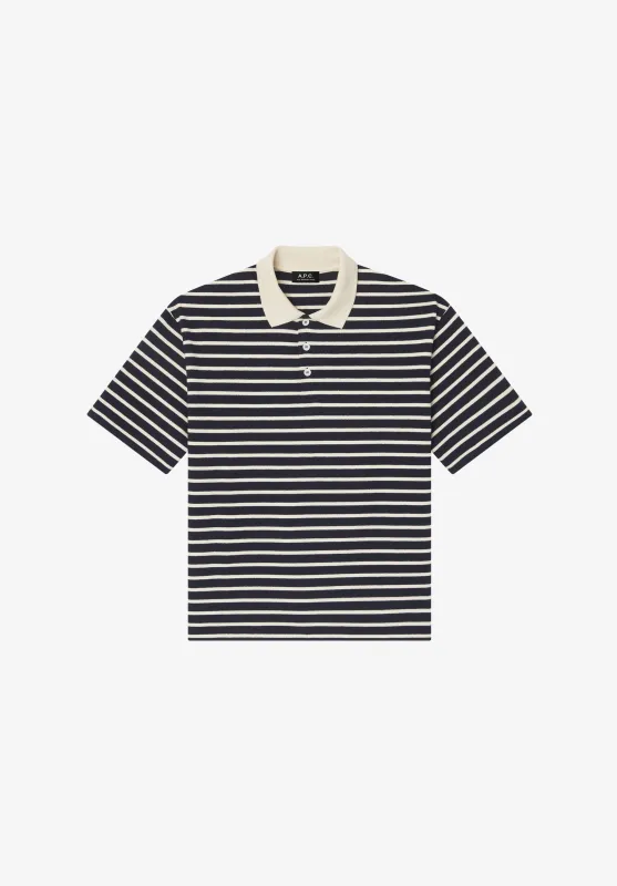 Striped polo shirt made by A.P.C.