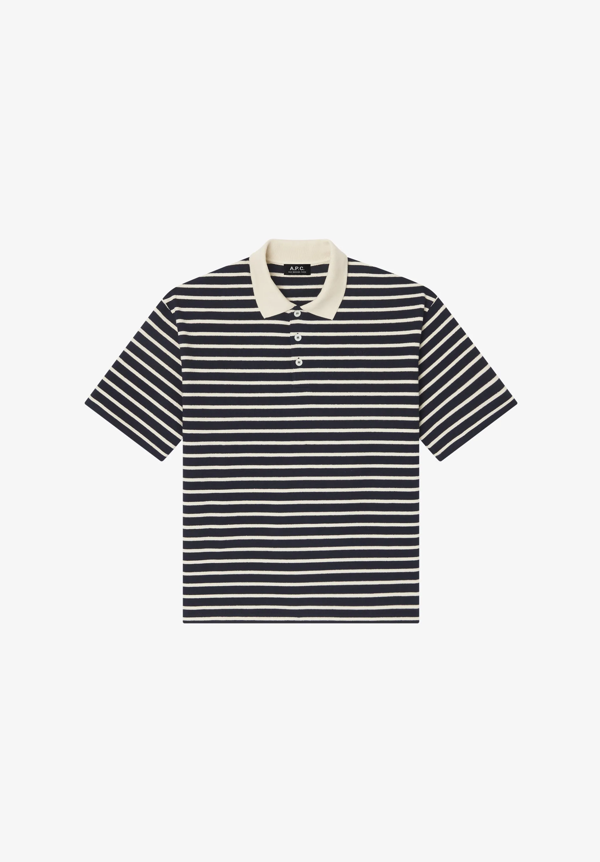 Striped polo shirt sold by A.P.C.